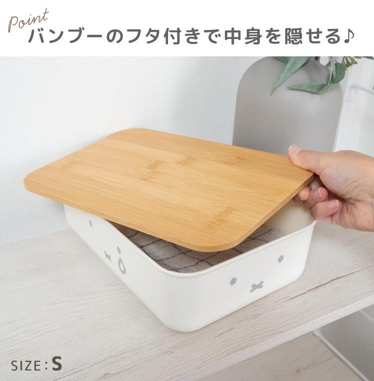 折りたたみ ふた付き収納ケースRUMIERE(ルミエール)Lサイズ【4個