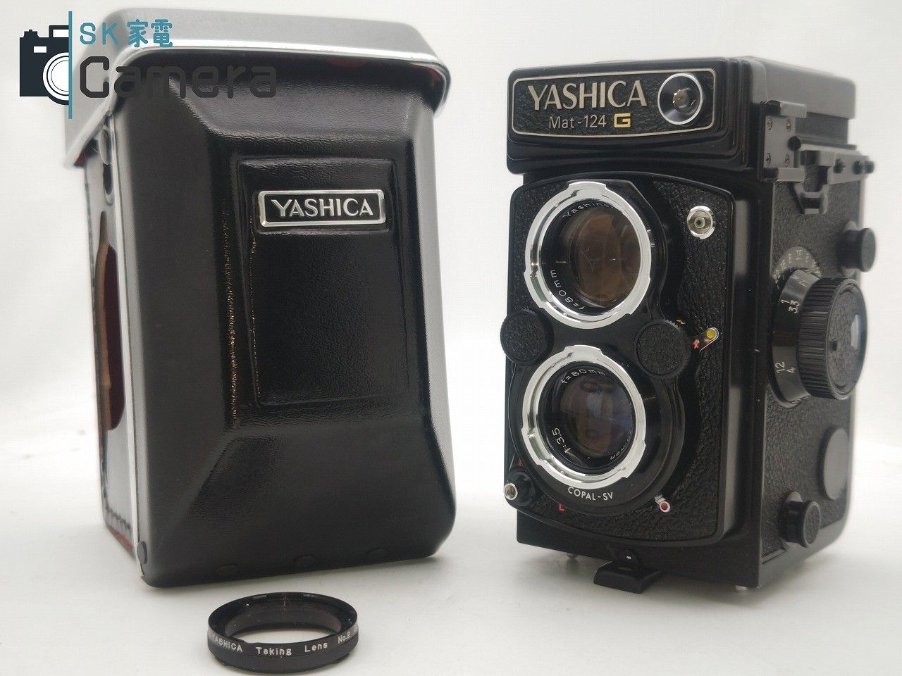 中古】 YASHICA Mat-124 G 80mm F3.5 シャッター 露出 動作 革ケース