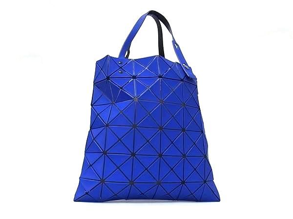 BAO BAO ISSEY MIYAKE バオバオイッセイミヤケ ルーセントマット PVC トート ハンドバッグ ショルダー ブルー系 FP5877