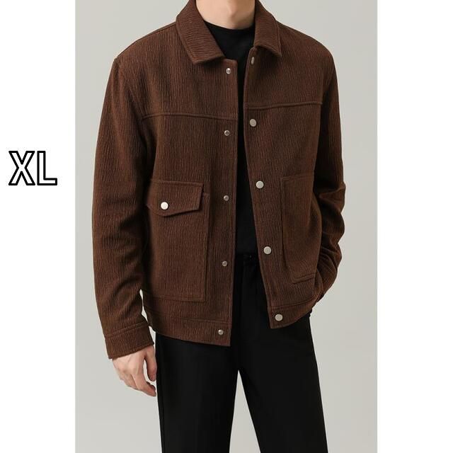 XL 秋冬 コーデ メンズ 服 シンプル ファッション オシャレ 大人 かっこいい 大きいサイズ ストリート 紳士服 カジュアル ジャケット アウター 軽 スリム トップス ハイエンド