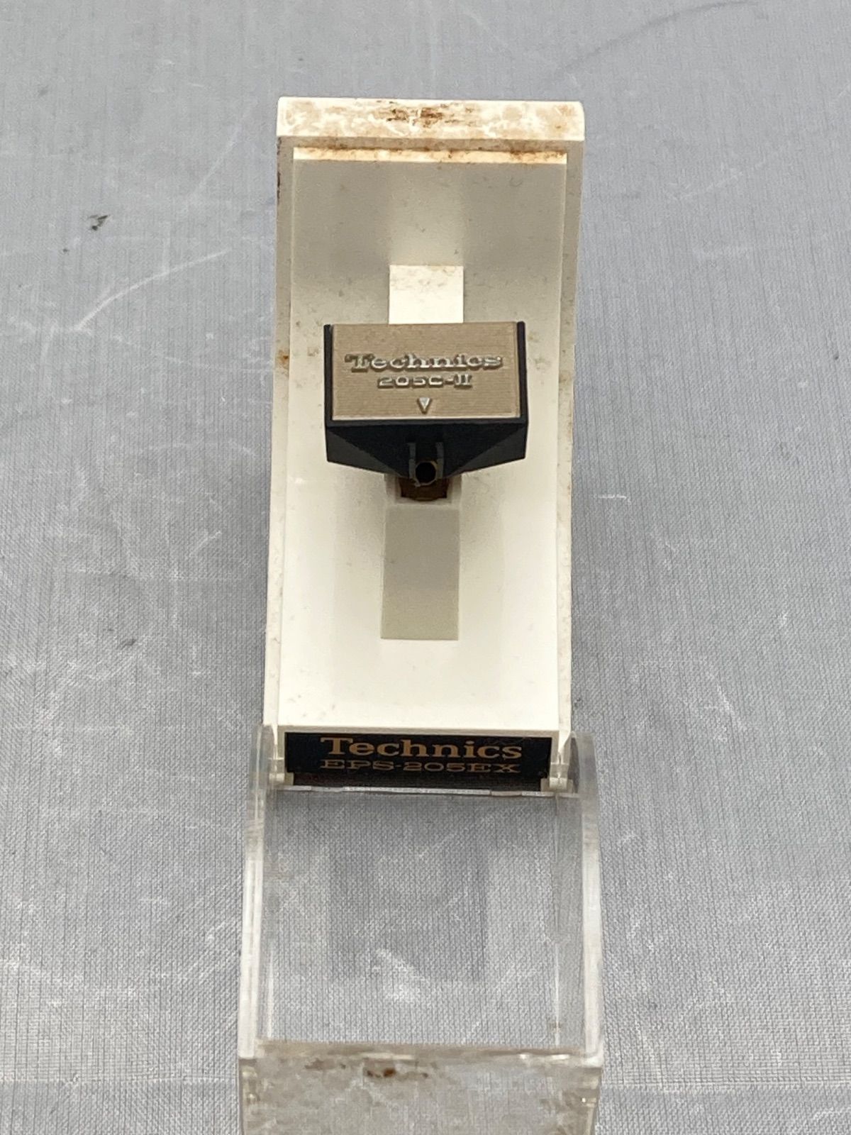 Technics 205C-ⅡL シェル / 205C-ⅡX カートリッジ　音出し確認O.K. ケース付　経年保管・現状品 ① Technics テクニクス　205C-Ⅱ H ヘッドシェル カートリッジ