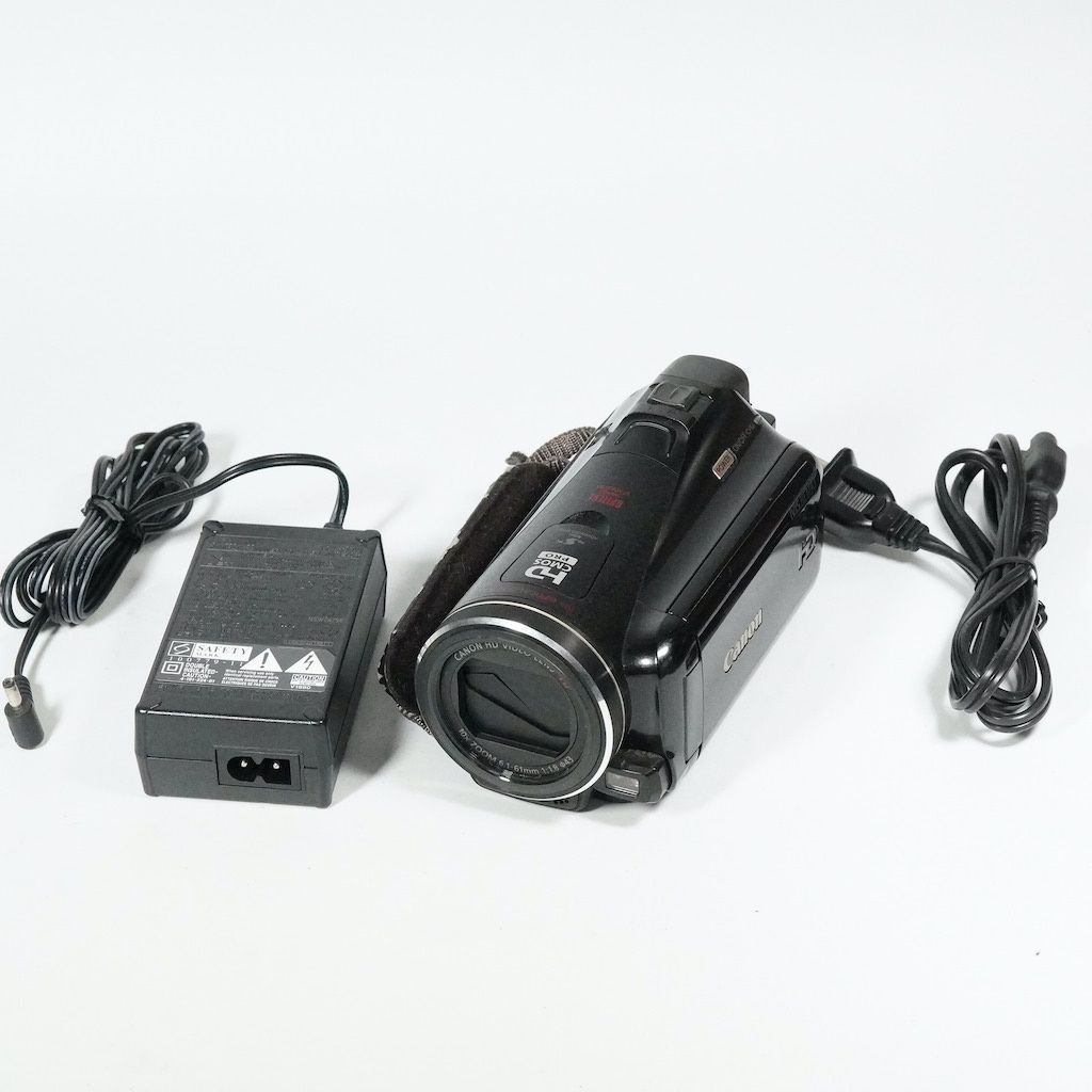 優れた品質 Canon キャノン /1807 返金保証 動作OK ブラック M43 HF iVIS ビデオカメラ