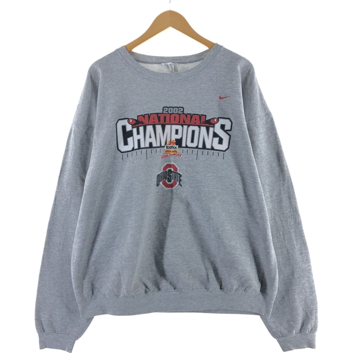 古着 00年代 ナイキ NIKE TEAM OHIO STATE オハイオ州立大学 カレッジスウェットシャツ トレーナー メンズXL相当/eaa403066