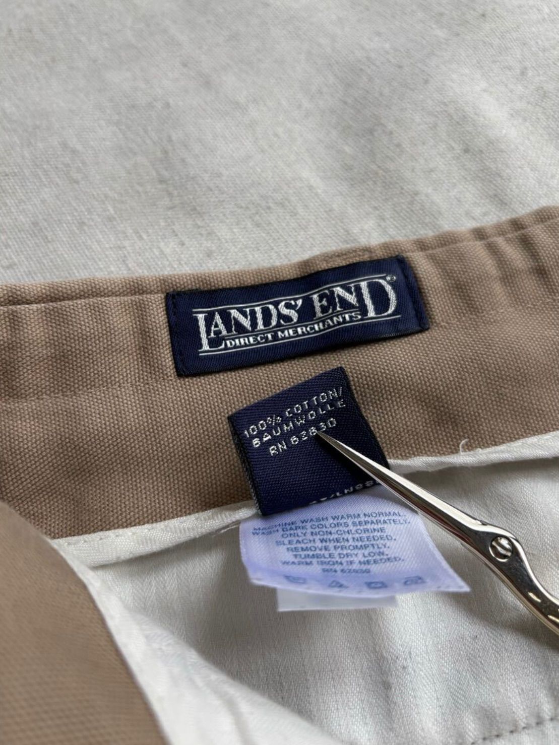 90s J.CREW ツータック スラックス リネンパンツ グレーベージュ