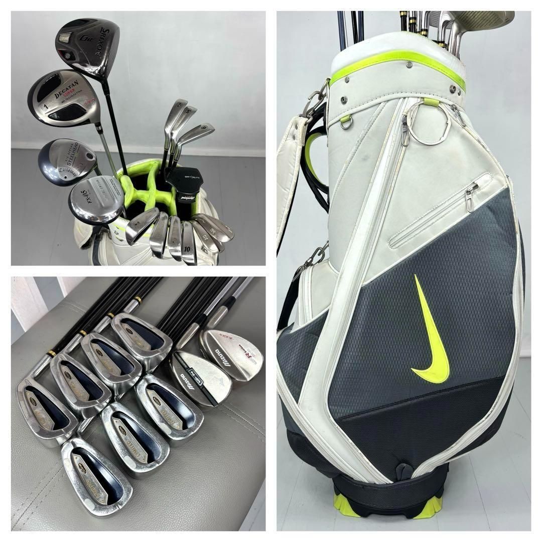 本格派 メンズゴルフクラブ 14本 フルセット NIKE スリクソン ゴルフ