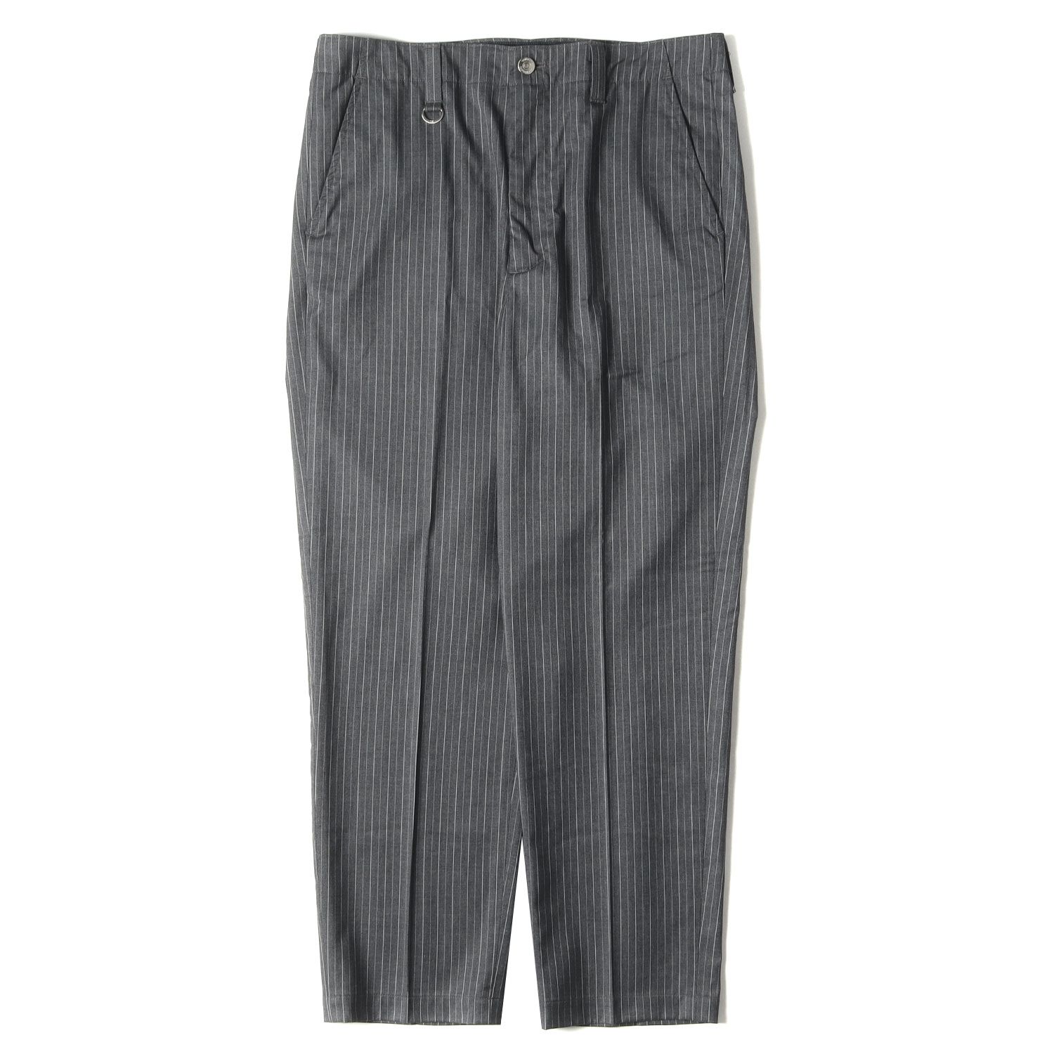 新品 UNIFORM EXPERIMENT ユニフォームエクスペリメント パンツ サイズ:2 21SS ストライプ ストレッチ テーパード スラックスパンツ STRIPE TAPERED PANTS グレー ボトムス ズボン【メンズ】 新品 UNIFORM EXPERIMENT ユニフォームエクスペリメント パンツ サイズ