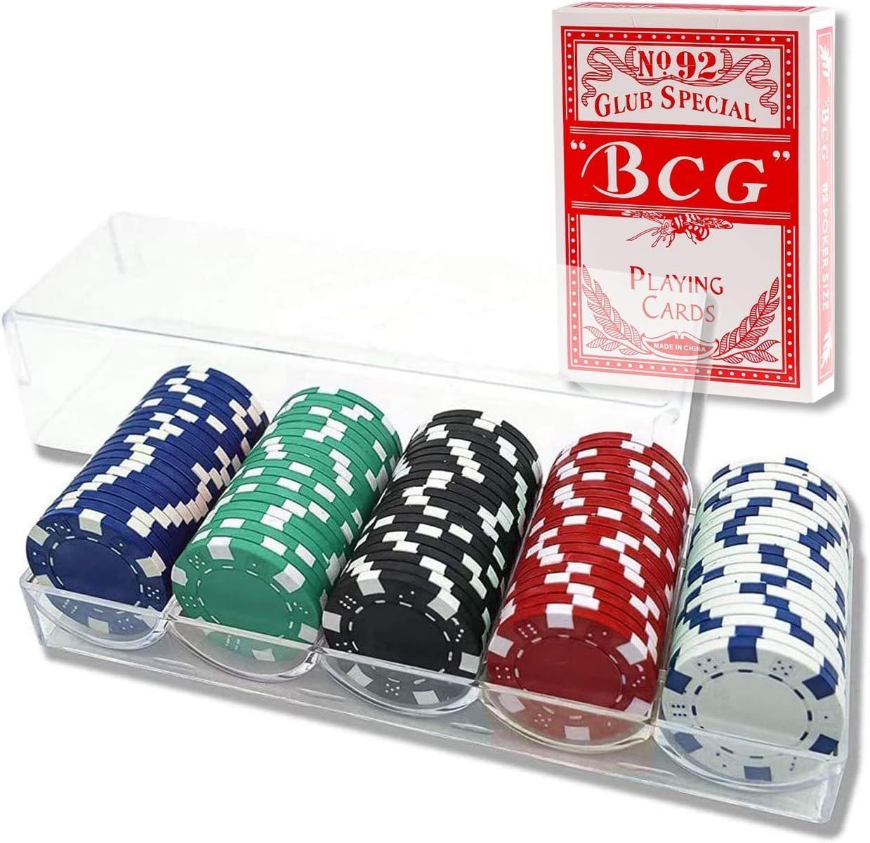 計100枚セット) 5色(各色20枚 プロ仕様 ブラックジャック バカラ ルーレット ゲーム 本格重量感仕様 ポーカーチップ 【ディーラー推薦！本格 カジノチップ】カジノチップ - メルカリ