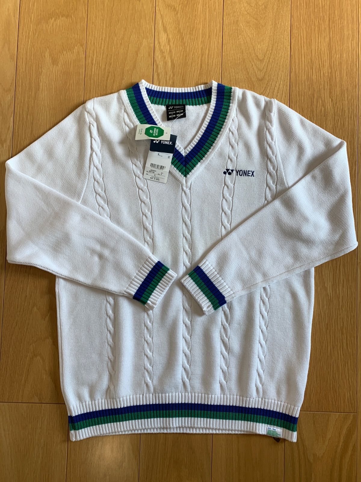 YONEX セーター ホワイト SS.S.M,L - メルカリ