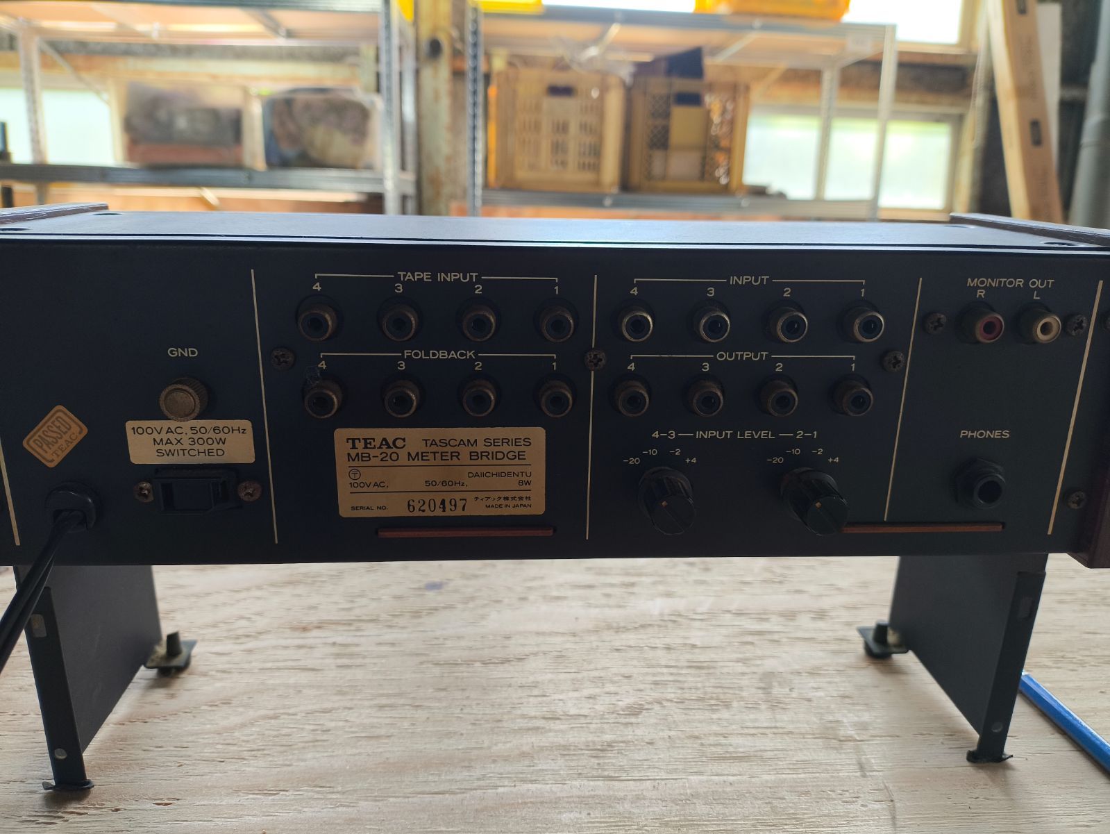 TEAC MB-20 4連VUメーター TEAC 4チャンネル VUメーター MB-20