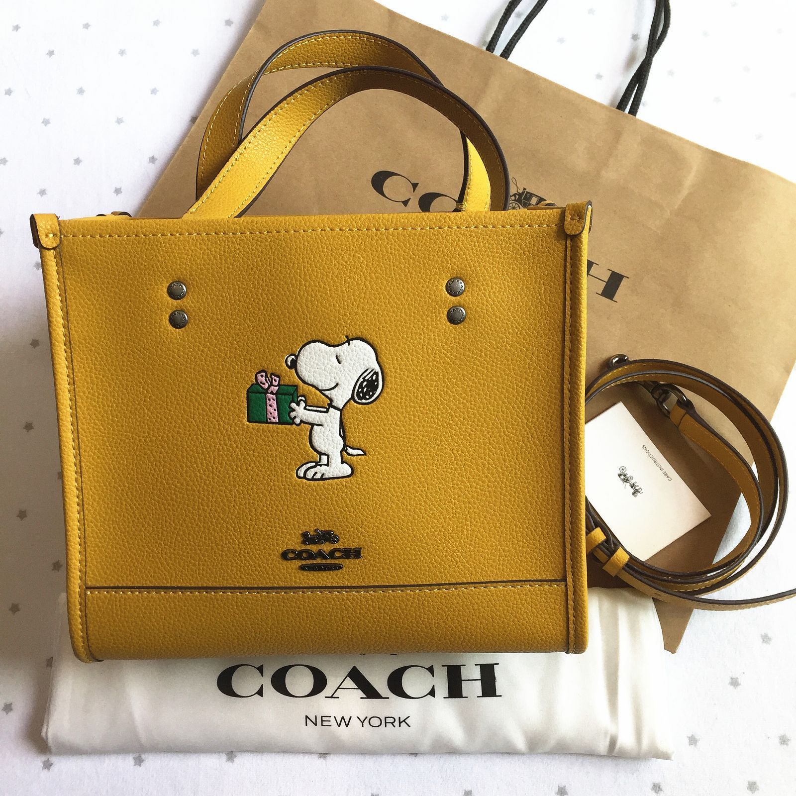 COACH コーチバッグ CE918 Coach x Peanuts スヌーピーコラボ トートバッグ ショルダーバッグ 手提げバッグ 斜めがけバッグアウトレット品  新品未使用 - メルカリ