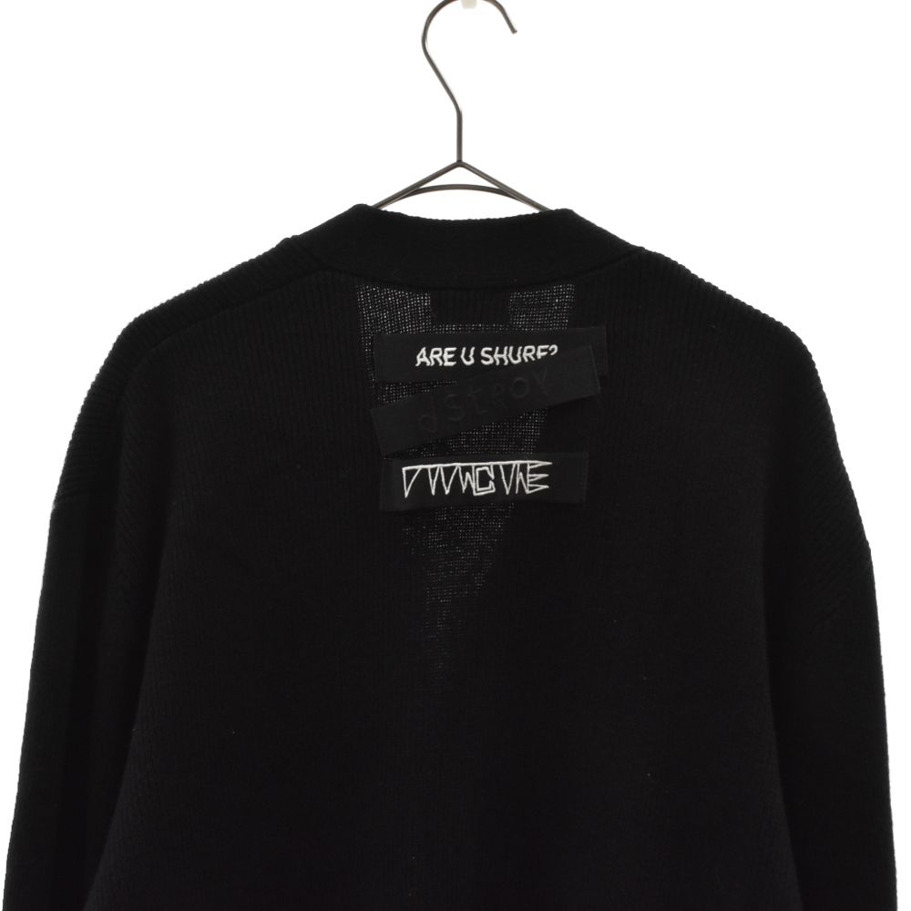 DIESEL/ディーゼル  ロゴパッチニットカーディガン DIESEL (ディーゼル) パッチ ロゴ ロング ニット カーディガン