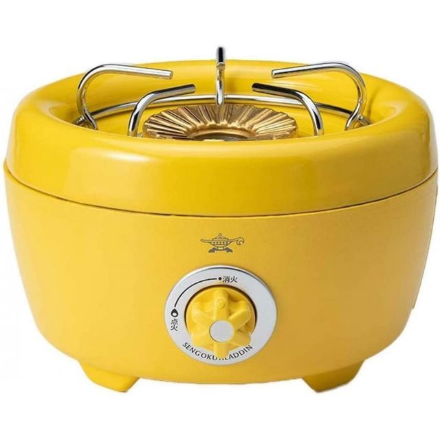 Aladdin アラジン ポータブルガスカセットコンロ ヒバリン イエロー SAG-HB01 Y 料理 調理 おしゃれ 簡単 キッチン ガス 持ち運び