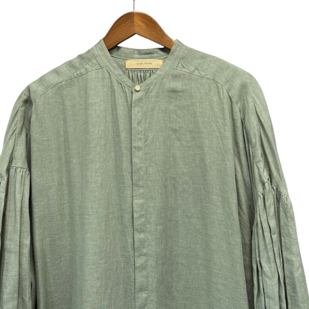 suzuki takayuki スズキタカユキ puff sleeve shirt dress