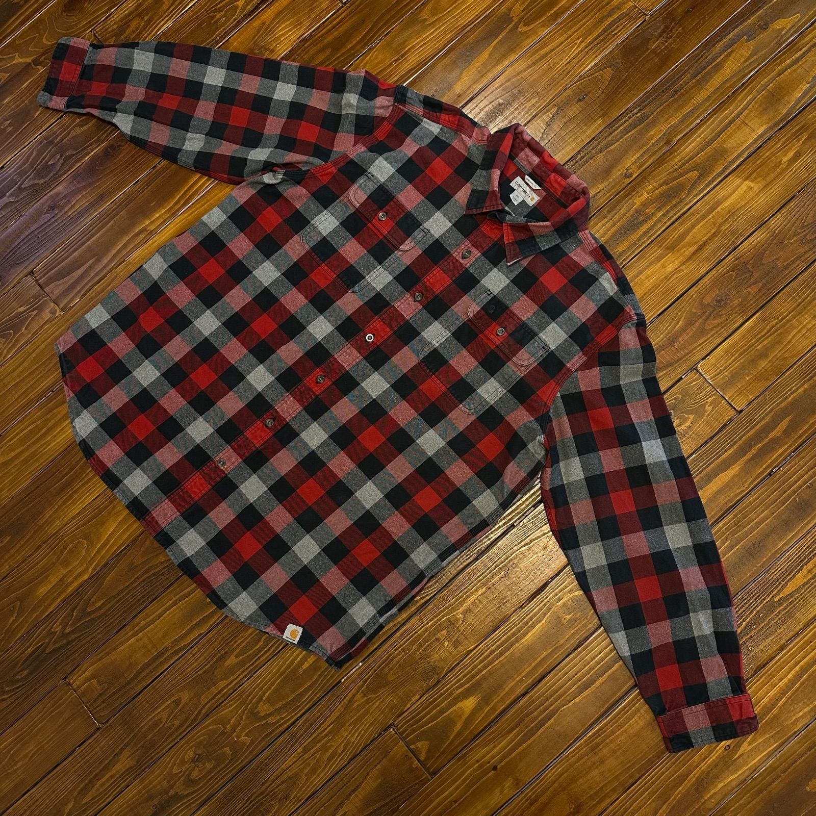 チェックネルシャツ オリジナルフィット2XL