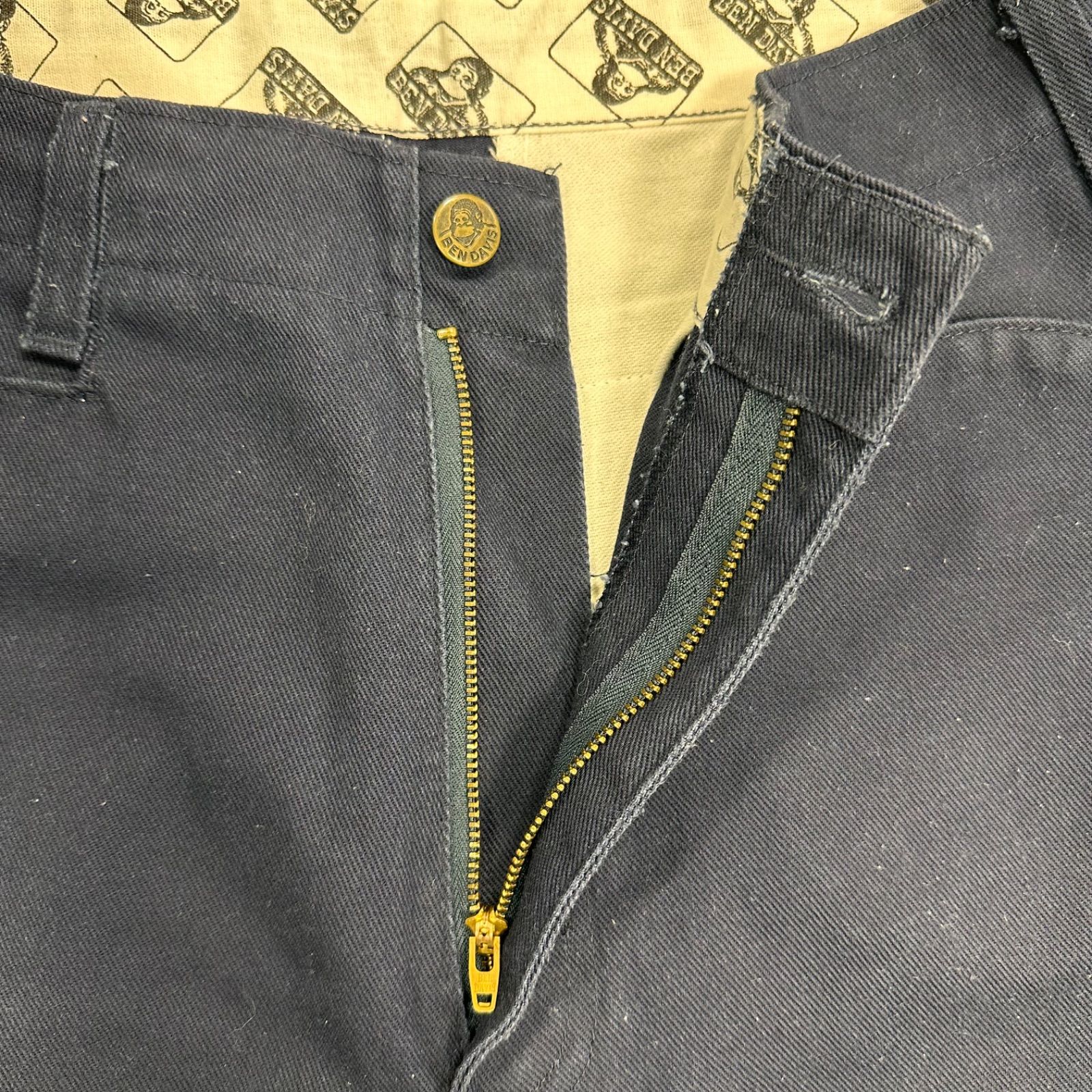 71】90s BEN DAVIS フリスコパンツ ネイビー W32 USA製 - メルカリ