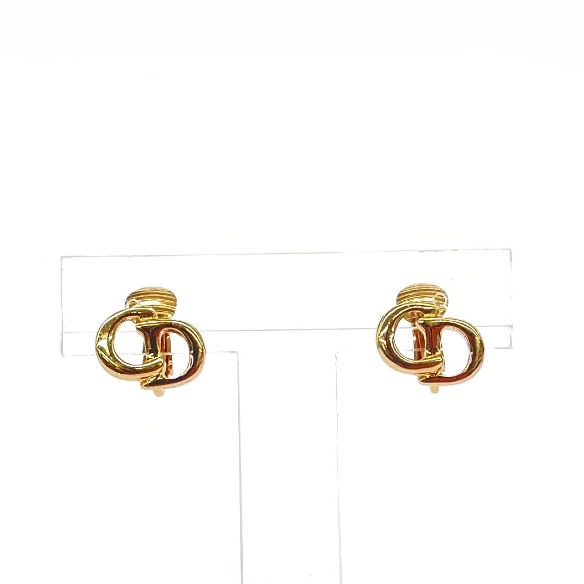 良好 Christian Dior クリスチャンディオール イヤリング ゴールド