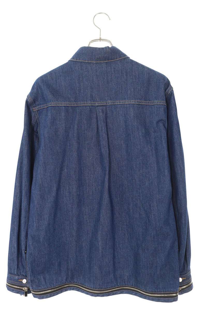 ロゴジップディテールデニムジャケット