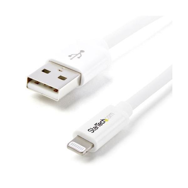 StarTech.com Lightning-USBケーブル 1m 8ピン オス -USB A オス ホワイト USBLT1MW1本