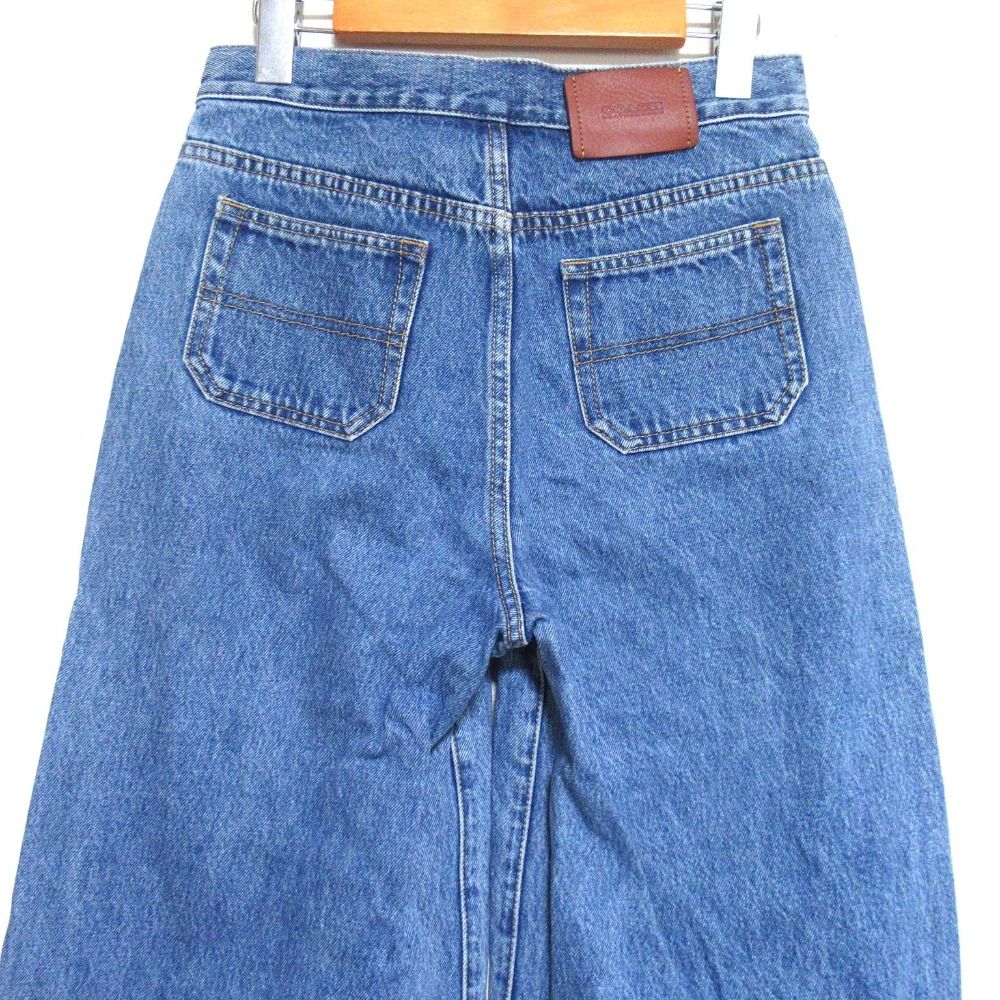 美品 COACH コーチ ルームパンツ バギーデニムパンツ ワイドジーンズ  