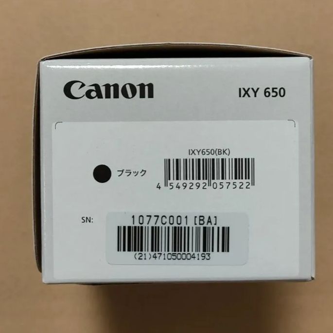 ギフト】 Canon IXY 650 BK 新品 未開封品 sushitai.com.mx