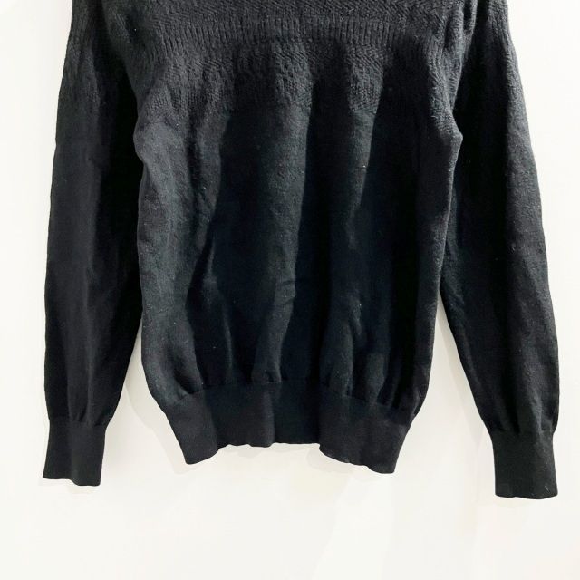 Paul Smith ポールスミス ウール ファーストライン ブラック 黒 S ポールスミス PAUL SMITH 長袖 ニットセーター ウール 黒