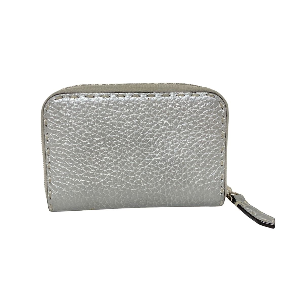 FENDI フェンディ コインケース - 8M0313 シルバー レザー