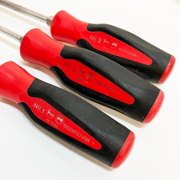 Snap-on/スナップオン 【中古美品】6本セット プラス3本 マイナス3本