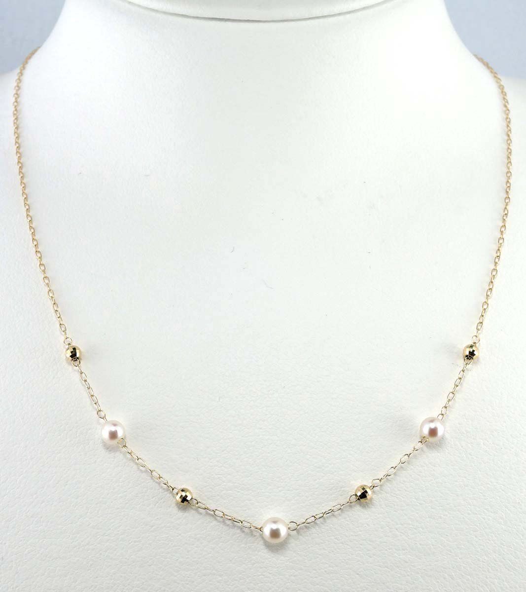 MSJ K 18 ISUZU ペンダント ステーション アコヤ3-3.5 mm イスズエムエスジェイ 3 6396