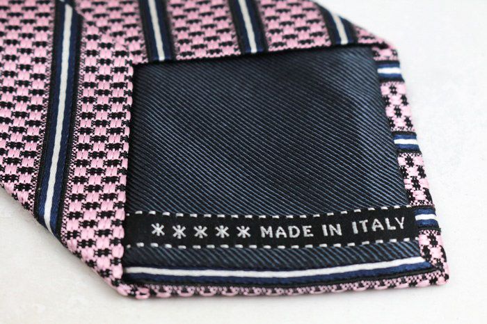 美品　Nicky　ネクタイ　ネイビー×グレー　ストライプ　ウール　イタリア製 美品 Nicky ネクタイ ネイビー×グレー ストライプ ウー