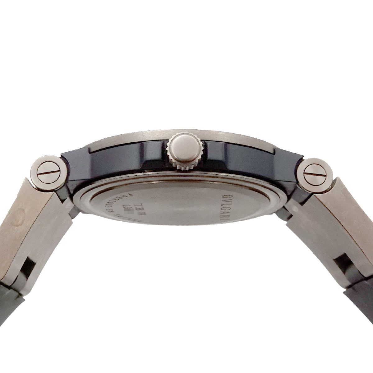 ブルガリ BVLGARI ディアゴノ チタニウム TI38TA メンズ 腕時計 デイト