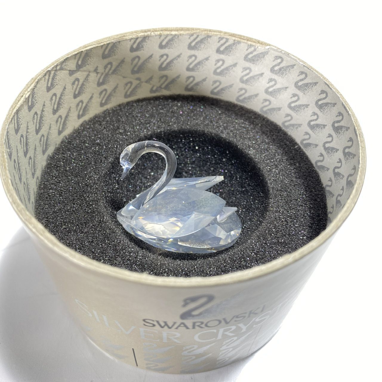 SWAROVSKI CRYSTAL スワロフスキー クリスタル 白鳥 置物 (管理