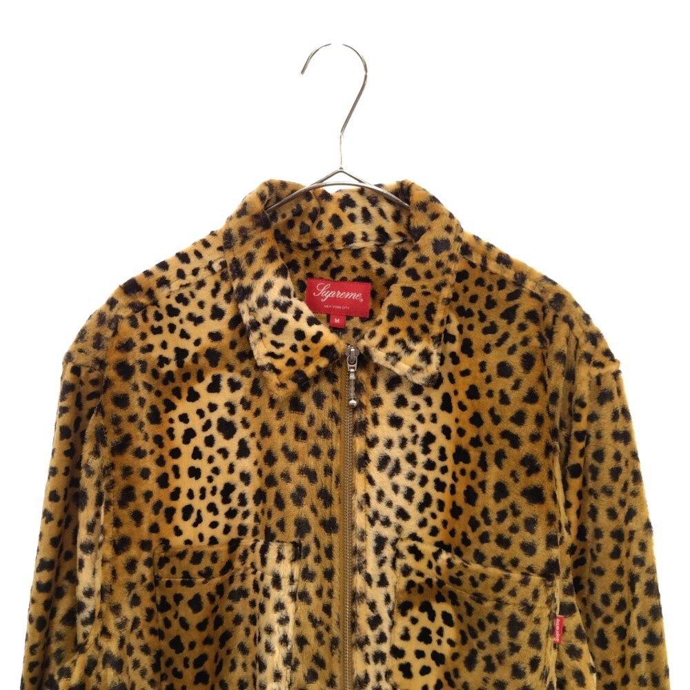 SUPREME (シュプリーム) 17AW Ceetah Pile Zip Up Shirt レオパード総