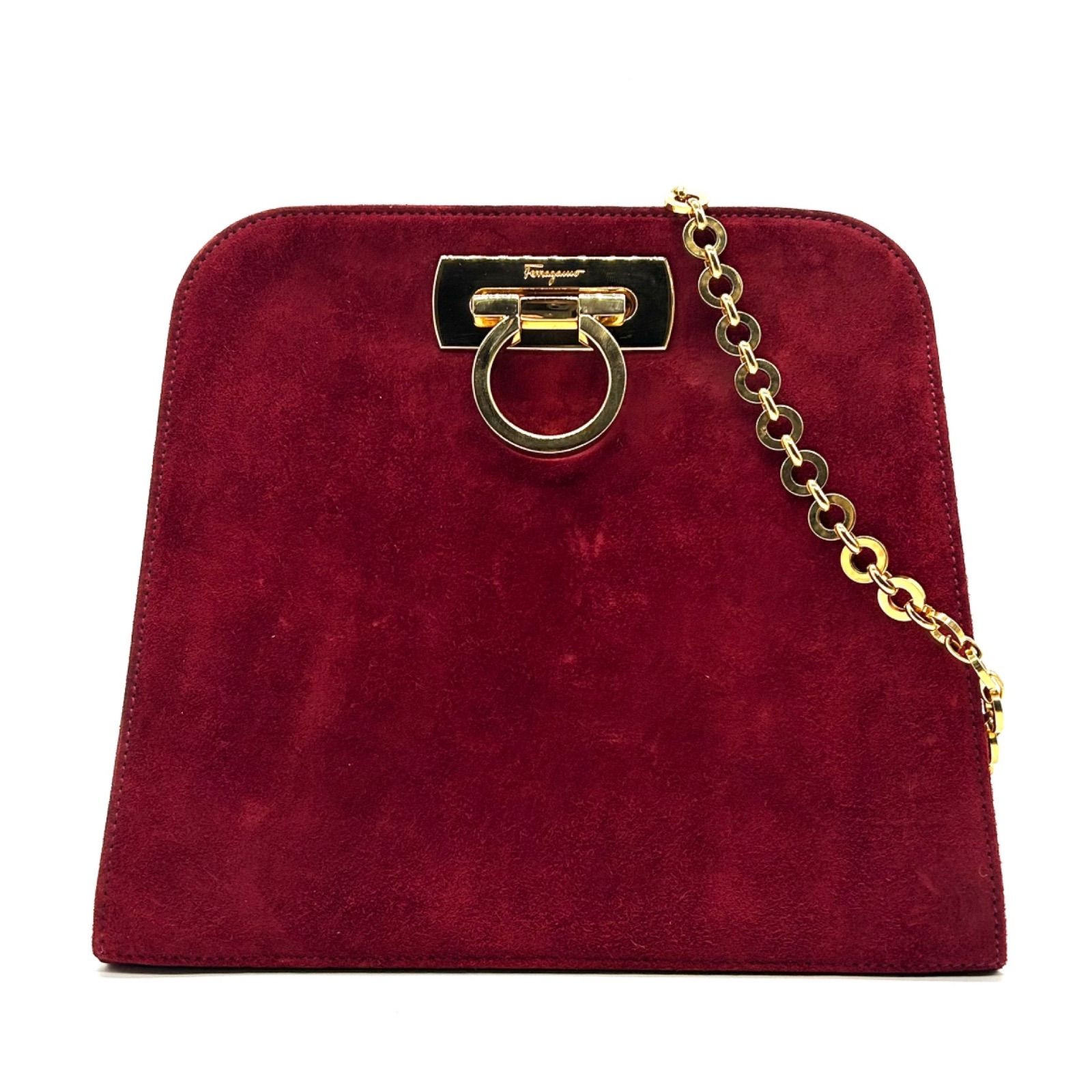 Salvatore Ferragamo パーティバッグ　えんじ色 Salvatore Ferragamo パーティバッグ えんじ色 Amazon