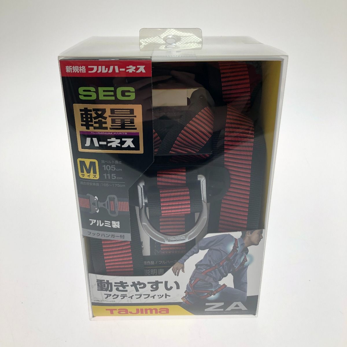 □□TAJIMA タジマ フルハーネス型 ハーネスZA ライン赤 Mサイズ AZAM  