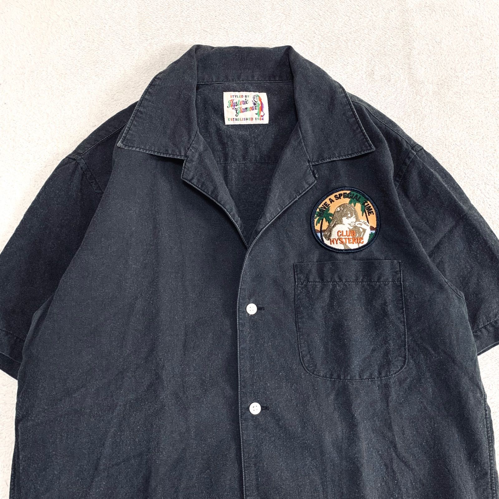 美品　ヒステリックグラマー　ボーリング シャツ Mサイズ HYSTERIC GLAMOUR ボーリングシャツ ボウリングシャツ ワーク