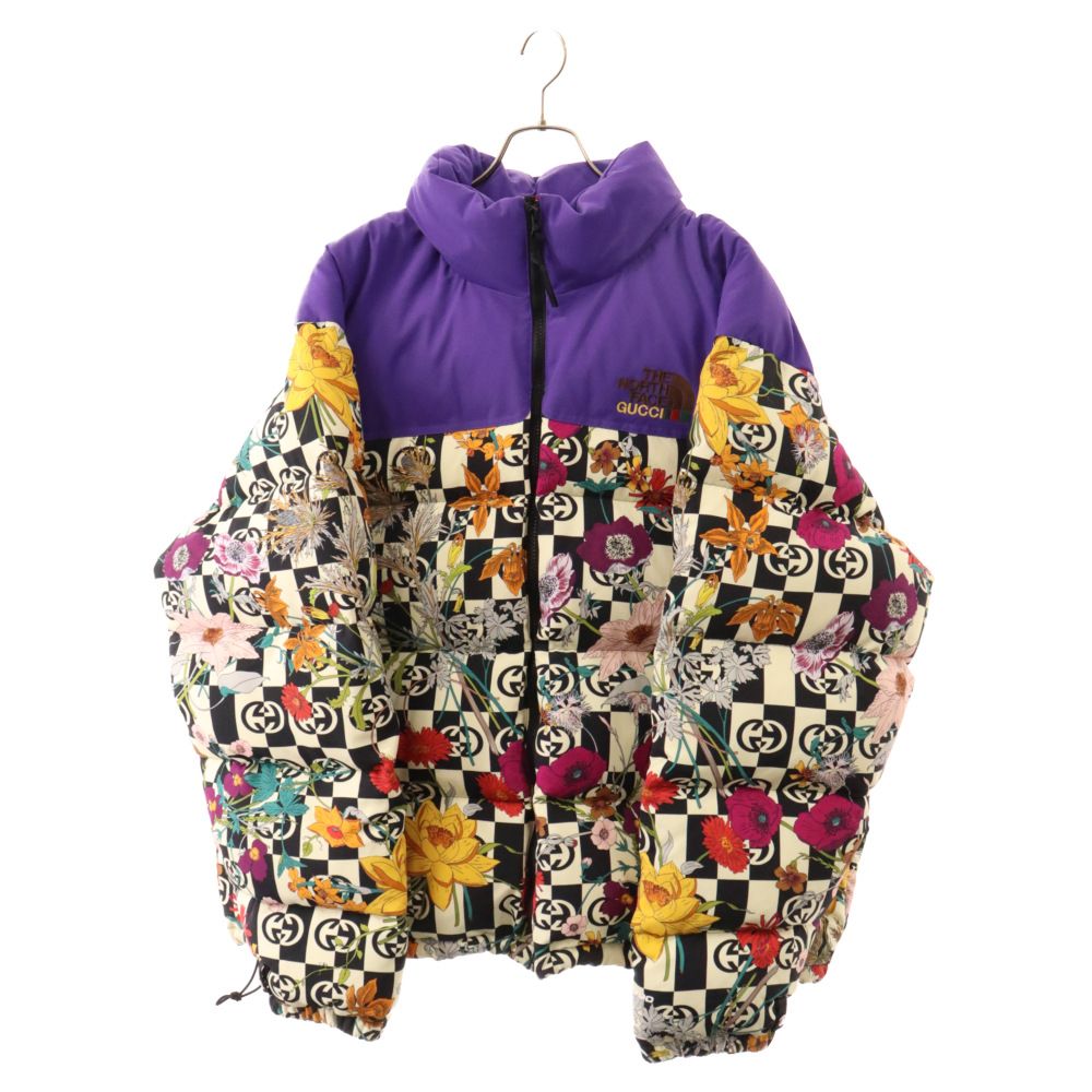 GUCCI 花柄ダウンジャケット 新品タグ付き グッチ×ザノースフェイス GUCCI 663757 インターロッキングG