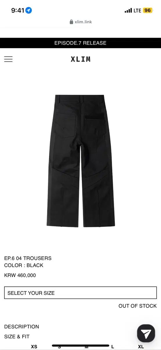 Xlim ep 6 TROUSERS S