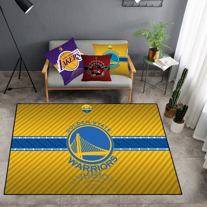 ゴールデンステート ウォリアーズ　NBA　カーペット　160cm×120cm　フロアーマット