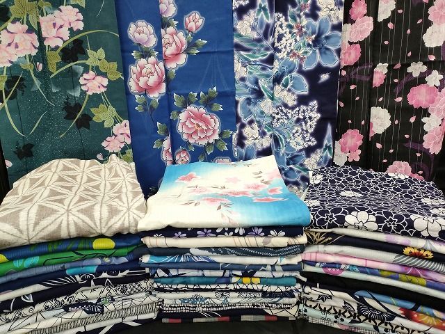 平和屋本店 浴衣 まとめて 45点 花柄 百合 ラメ 綿絽 秋元沙織里 SAORI AKIMOTO など 着用 多数 あり ppp1791