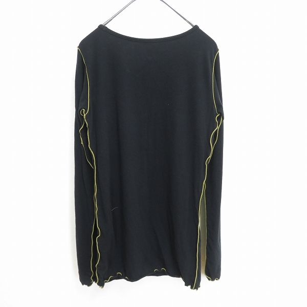 アルベロベロ刺繍付き長袖シャツ 黒