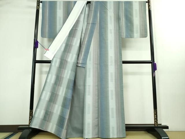 平和屋着物 上 紬 単衣 間道 DZAA9935kh5