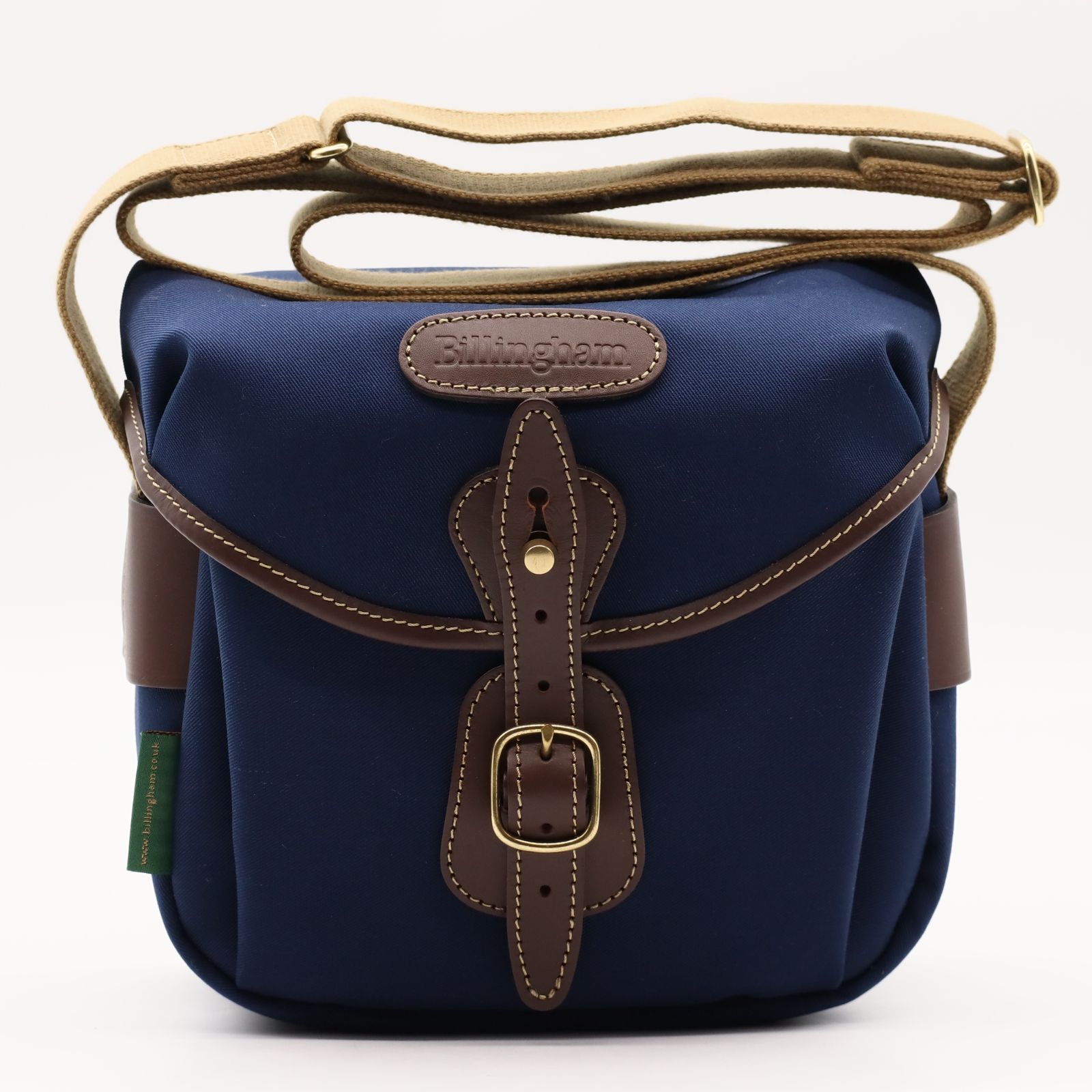 Billingham Hadley One - ネイビーキャンバス/チョコレートレザー 