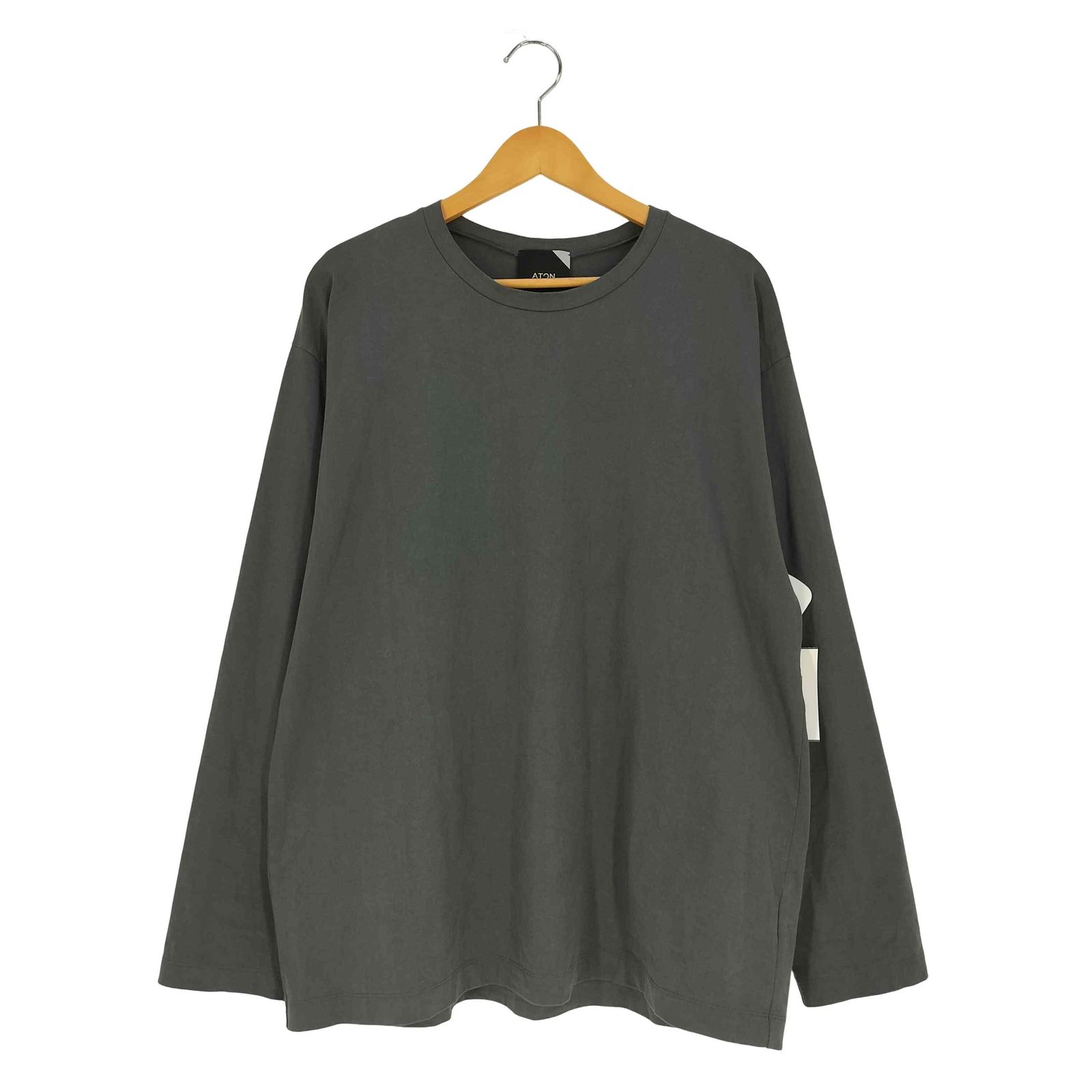 ATON - ❤︎新品❤︎ATON エイトン❤︎ヌバックコットン ロンT ATON / ヌバック SUVIN コットン ロンT (6) - メルカリ