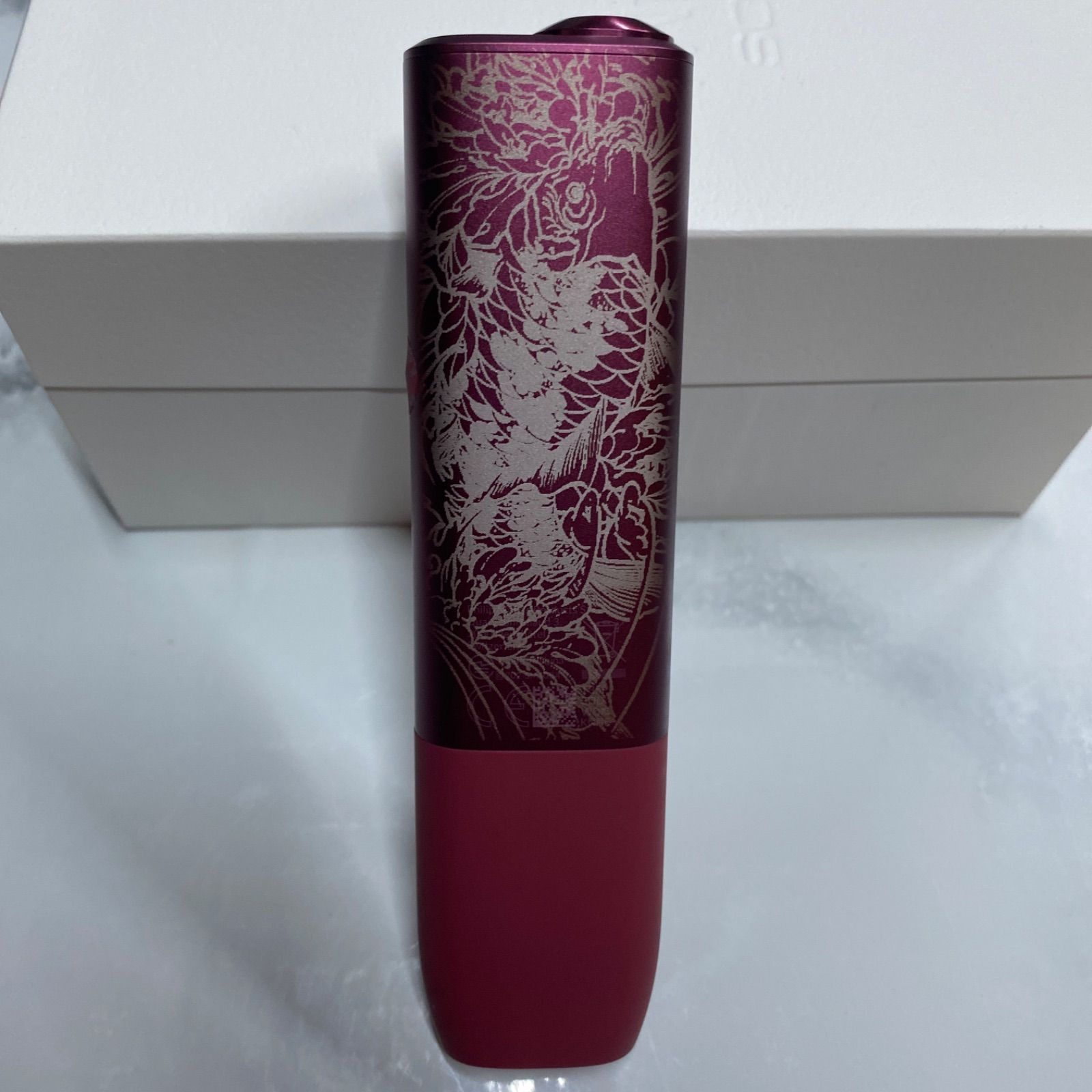 新型 IQOS ILUMAiONE カスタムペイント 桜鯉柄 金箔入りブルー 新型