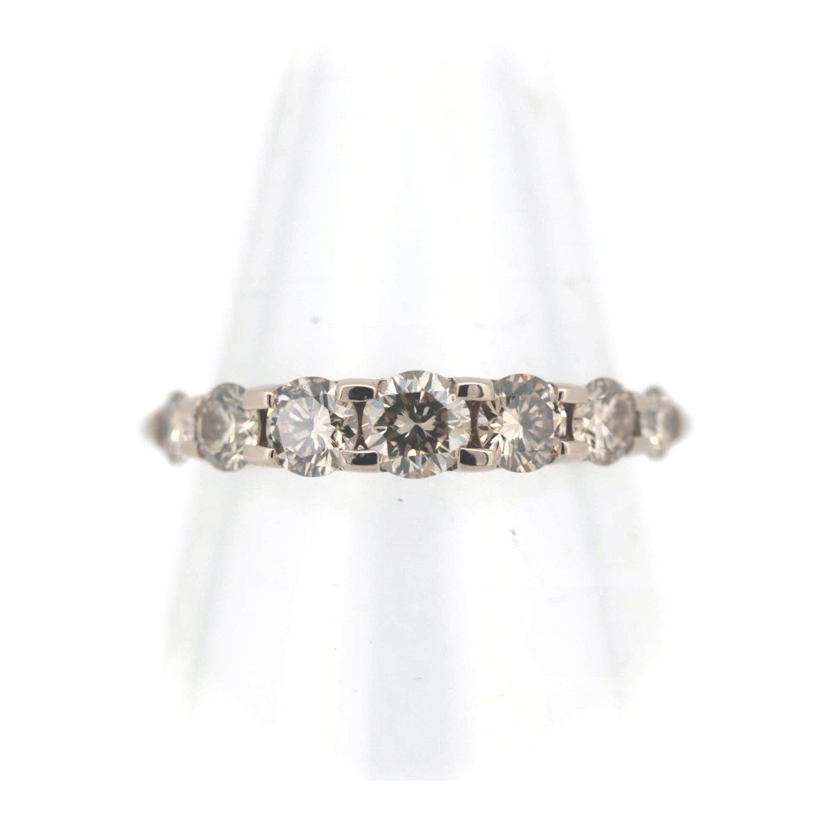 カシケイ ネイキッド ブラウン ダイヤリング 1.00ct K18BG 11号