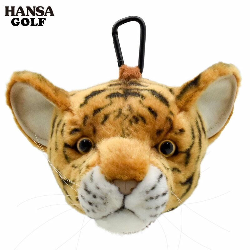 HANSA ゴルフ ボールポーチ トラ(仔) BH5472 子虎 仔虎  ボールケース ぬいぐるみ ハンサ 赤ちゃん 寅年 干支 動物 犬 猫 鳥 犬 アニマル 人形 実物大 大型 かわいい キャラクター 高級 セット おす
