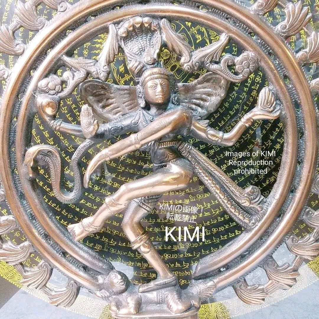 高品質即納ダンシング シヴァ　高さ約42cmシヴァ像　ガンメタル（銅）製　ナタラージャ エスニック