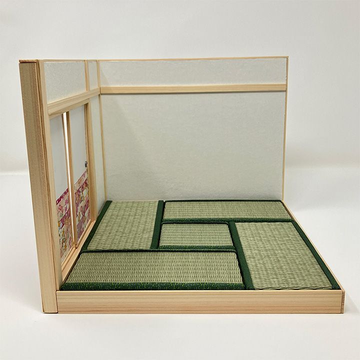和室ドールハウス(四畳半) 花春ピンク 簡単組立 1/12サイズ 推し活