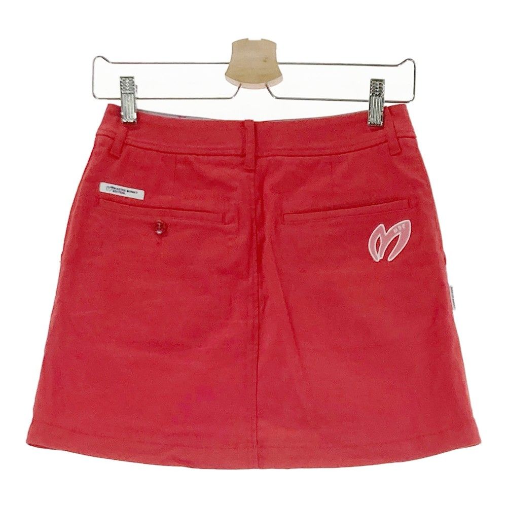 【3162】マスターバニーエディション スカート ゴルフウェア　レッド　2 サイズ：00 MASTER BUNNY EDITION マスターバニーエディション