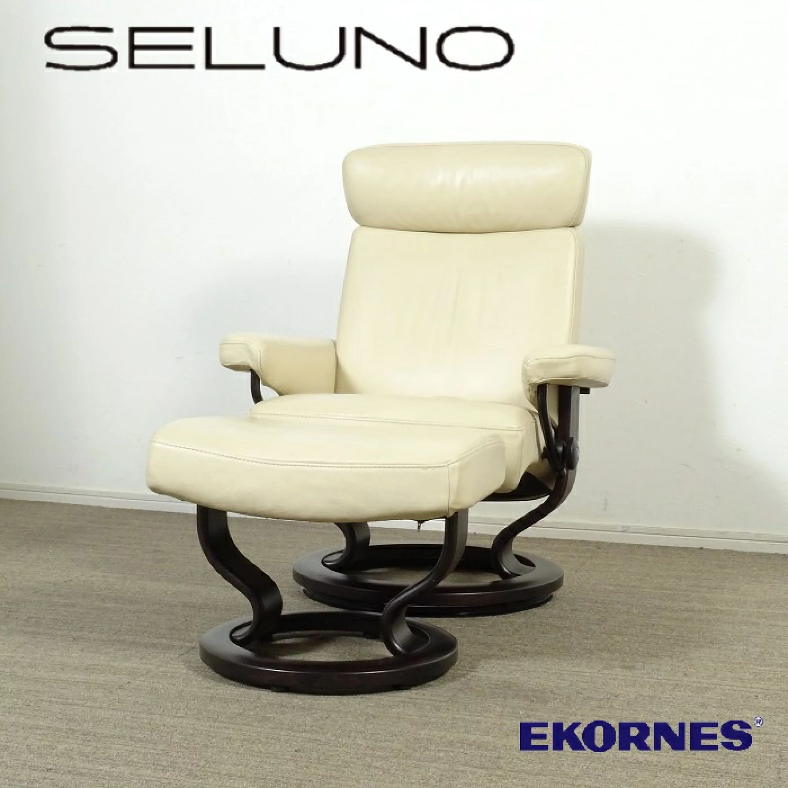 ◾︎SELUNO◾︎ 展示 EKORNES エコーネス Stressless | ストレスレス オリオン リクライニングチェア | 本革 26万 v381s